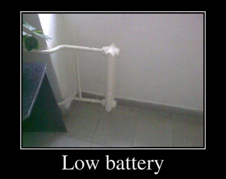 Low battery...