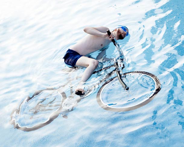 Прикол: Водный велосипед