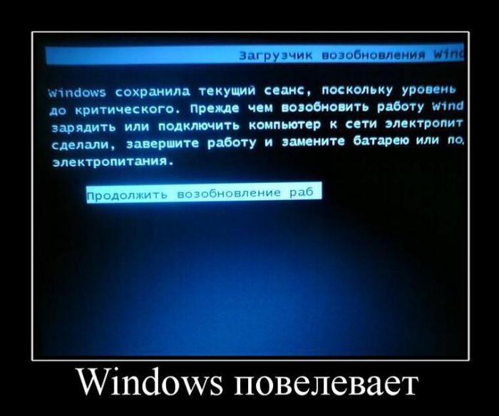 Демотиватор: Windows повелевает